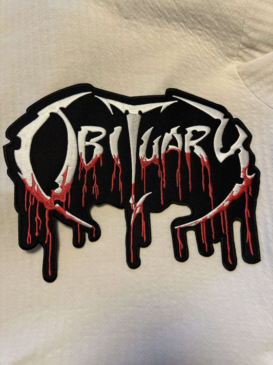 OBITUARY BACK PATCH