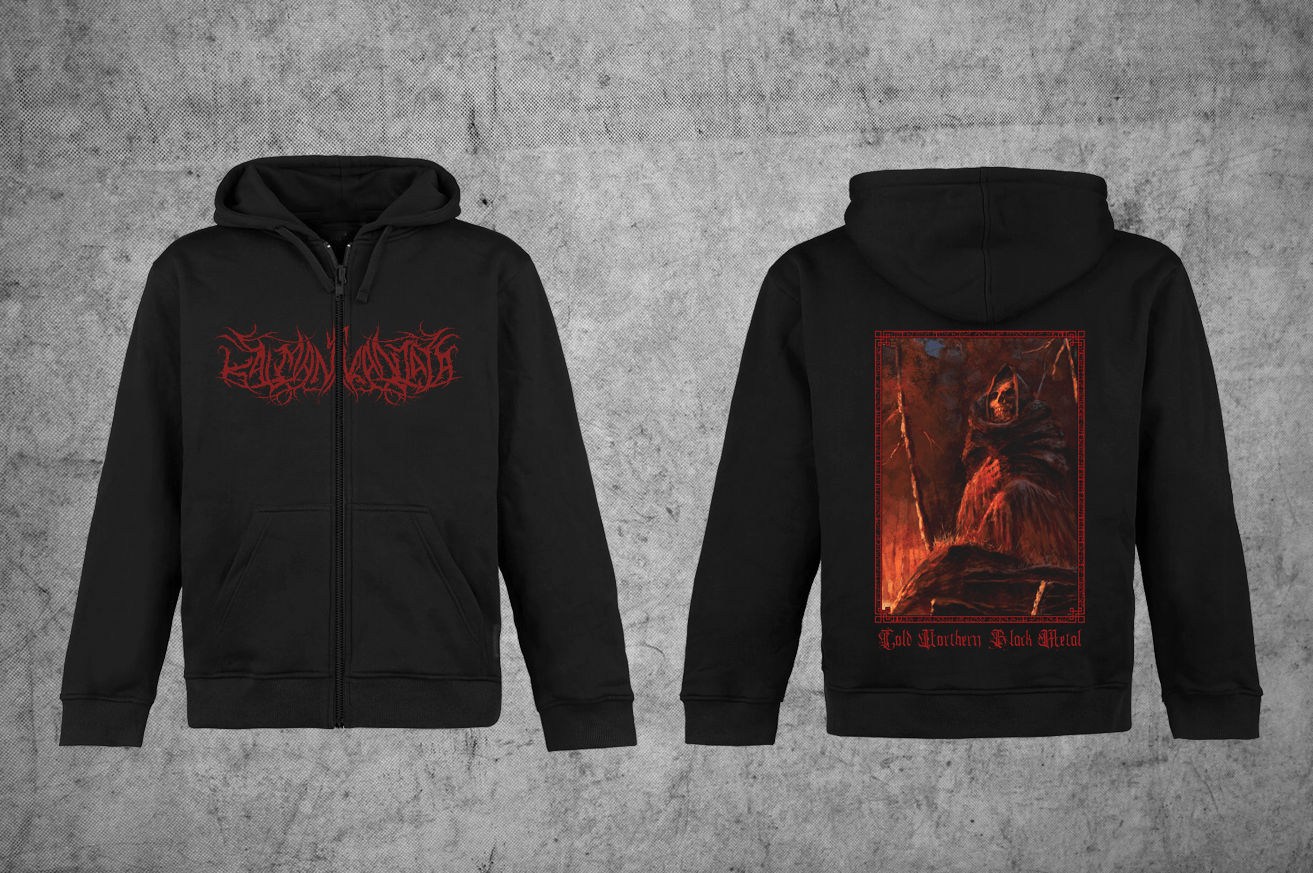 KALMANKANTAJA "COLD NORTHERN BLACK METAL" ZIPPED HOODIE