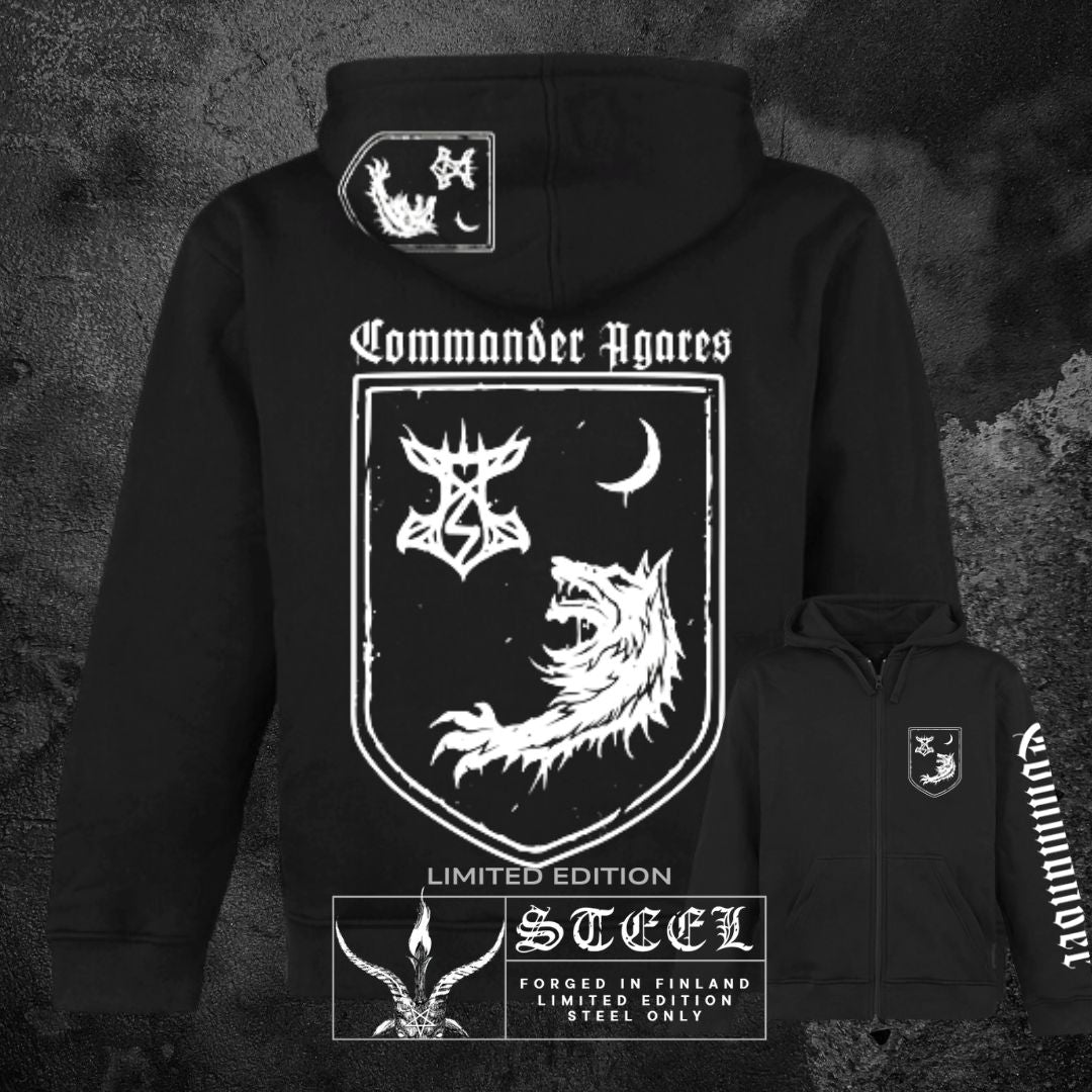 COMMANDER AGARES ZIPPED HOODIE – STEELFEST