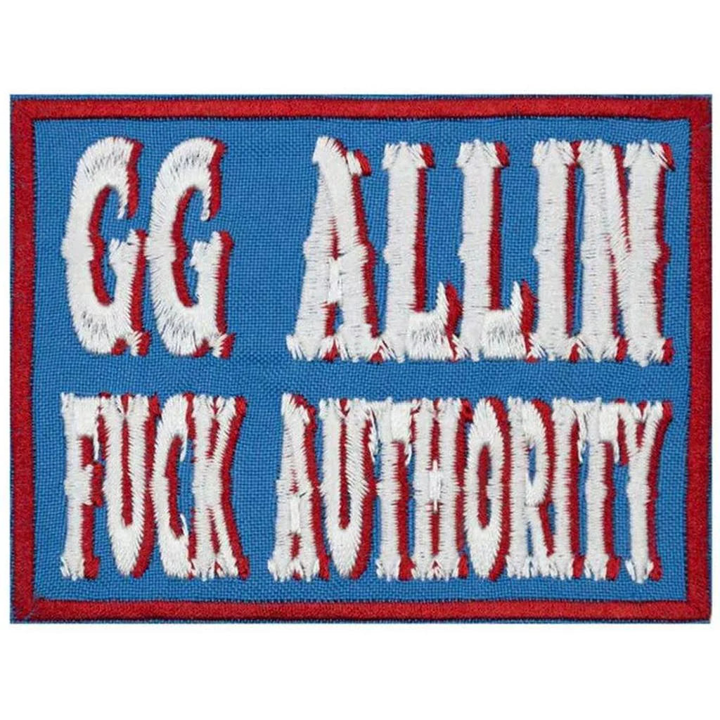 GG ALLIN "FUCK AUTHORITY" PATCH
