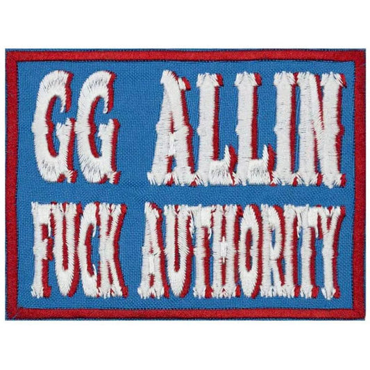 GG ALLIN "FUCK AUTHORITY" PATCH