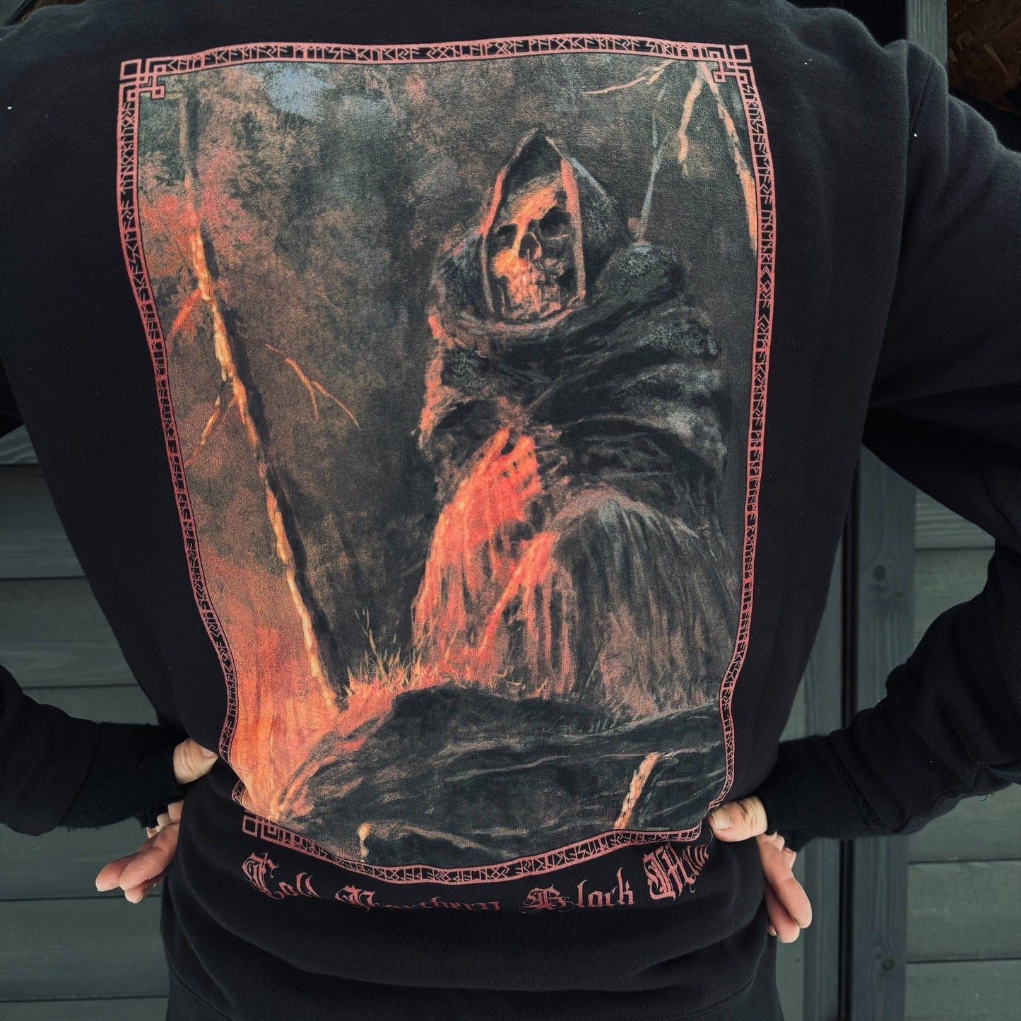 KALMANKANTAJA "COLD NORTHERN BLACK METAL" ZIPPED HOODIE
