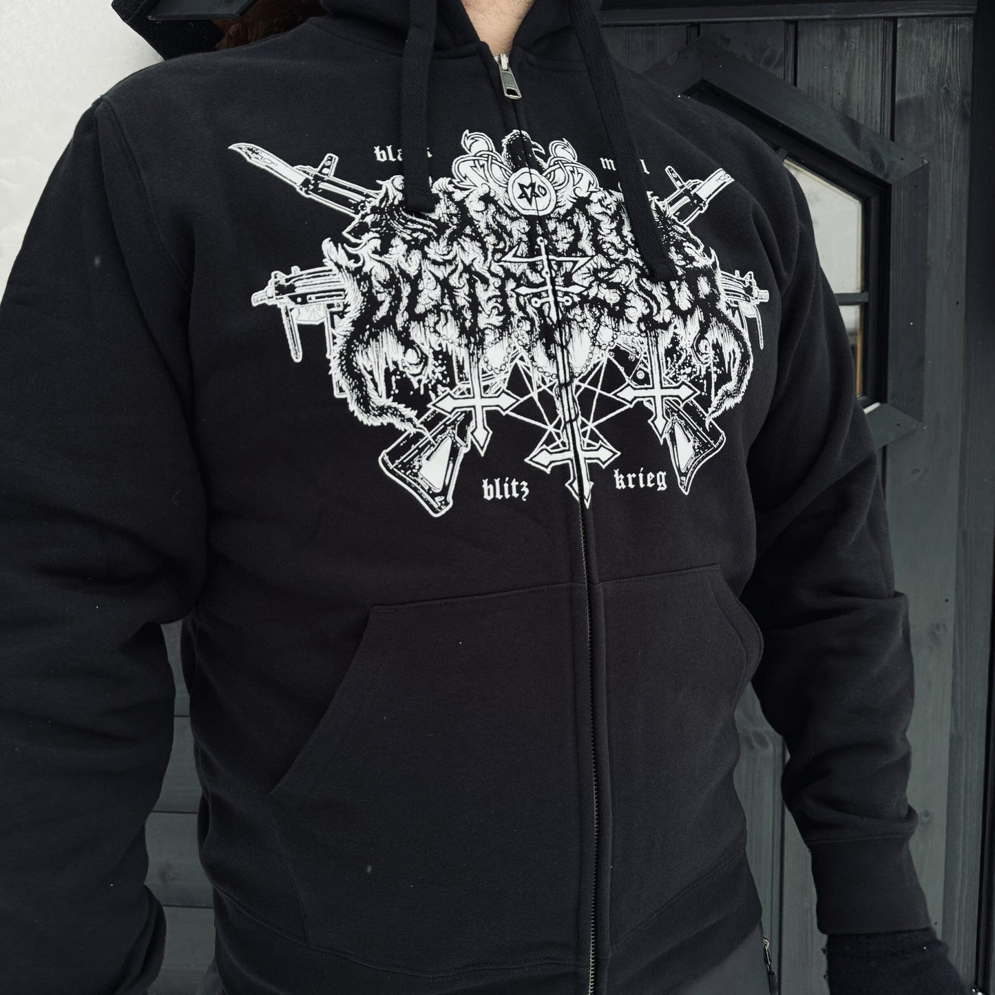 SATANIC WARMASTER THE SECRET OF STEEL ZIPPED HOODIE