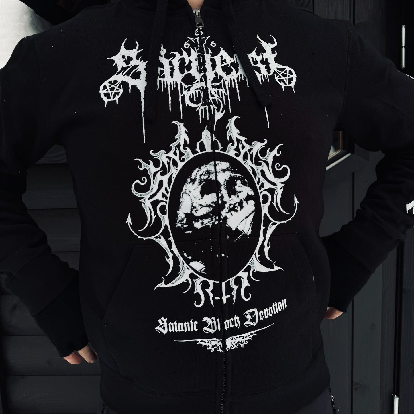 SARGEIST "SATANIC BLACK DEVOTION" ZIPPED HOODIE