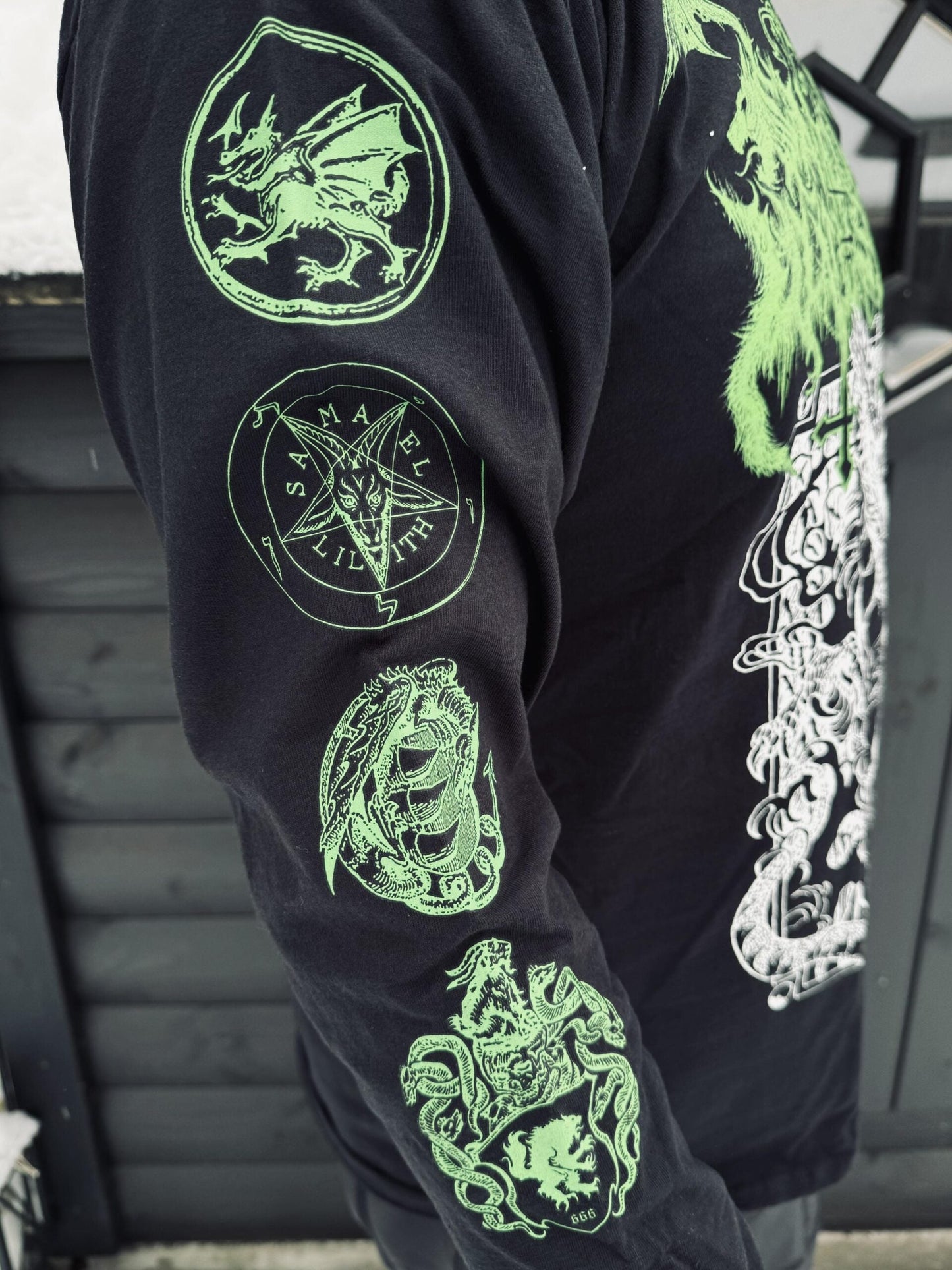 SATANIC WARMASTER GREEN LONGSLEEVE