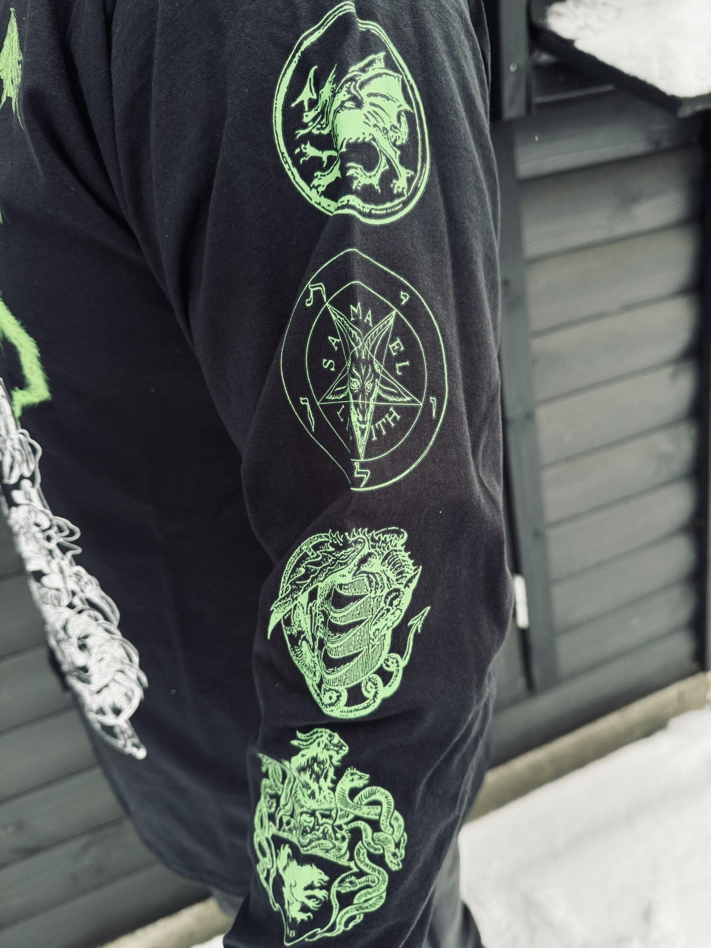 SATANIC WARMASTER GREEN LONGSLEEVE