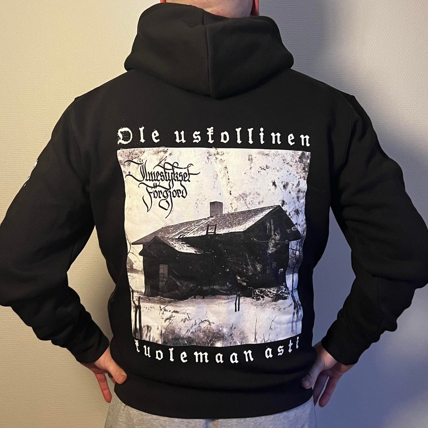 FÖRGJORD "ILMESTYKSET" BLACK HOODIE