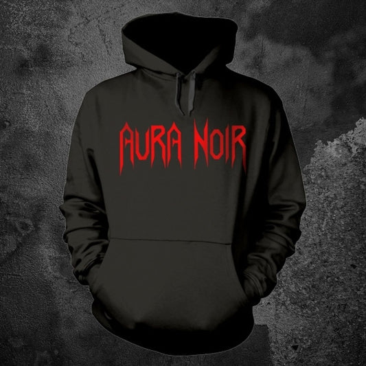 AURA NOIR "AURA NOIR" PULL OVER HOODIE