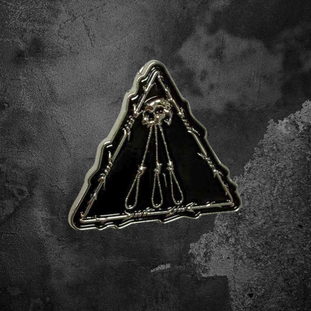 REVENGE "INFILTRATION.DOWNFALL.DEATH" METAL PIN