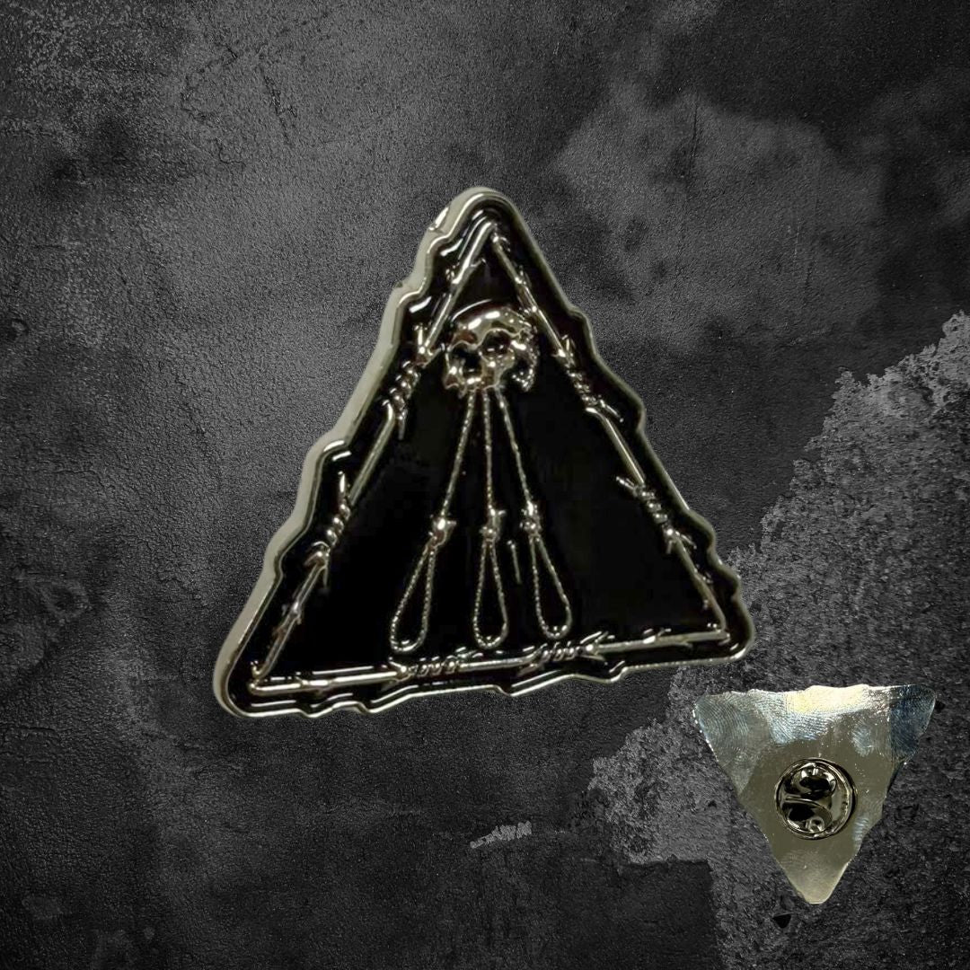 REVENGE "INFILTRATION.DOWNFALL.DEATH" METAL PIN