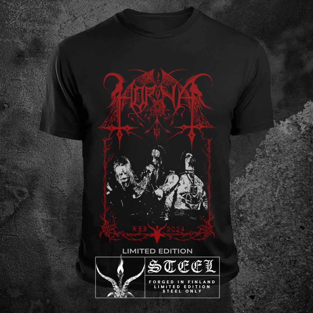 HORNA "30-YEARS NAZQUL, CORVUS, SPELLGOTH" T-SHIRT