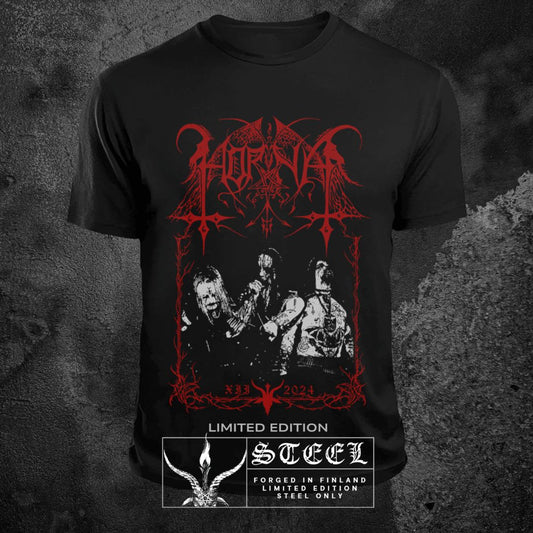 HORNA "30-YEARS NAZQUL, CORVUS, SPELLGOTH" T-SHIRT