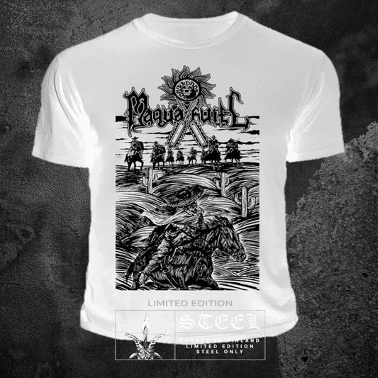 MAQUAHUITL "CON SU PISTOLA EN LA MANO" WHITE T-SHIRT