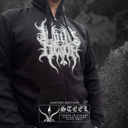 WHITE DEATH "SF24" ZIPPED HOODIE