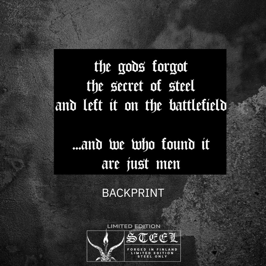 SATANIC WARMASTER THE SECRET OF STEEL ZIPPED HOODIE