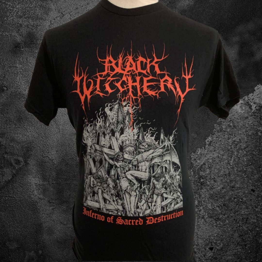 BLACK WITCHERY "INFERNO OF SACRED DESTRUCTION" T-SHIRT