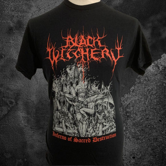 BLACK WITCHERY "INFERNO OF SACRED DESTRUCTION" T-SHIRT