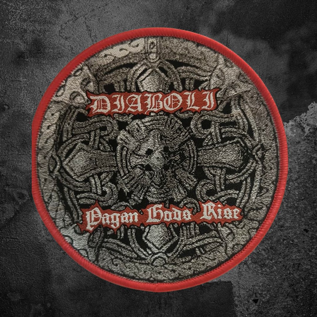 DIABOLI "PAGAN GODS RISE" PATCH (red border/round)