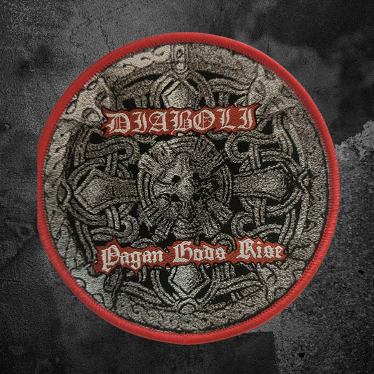 DIABOLI "PAGAN GODS RISE" PATCH (red border/round)