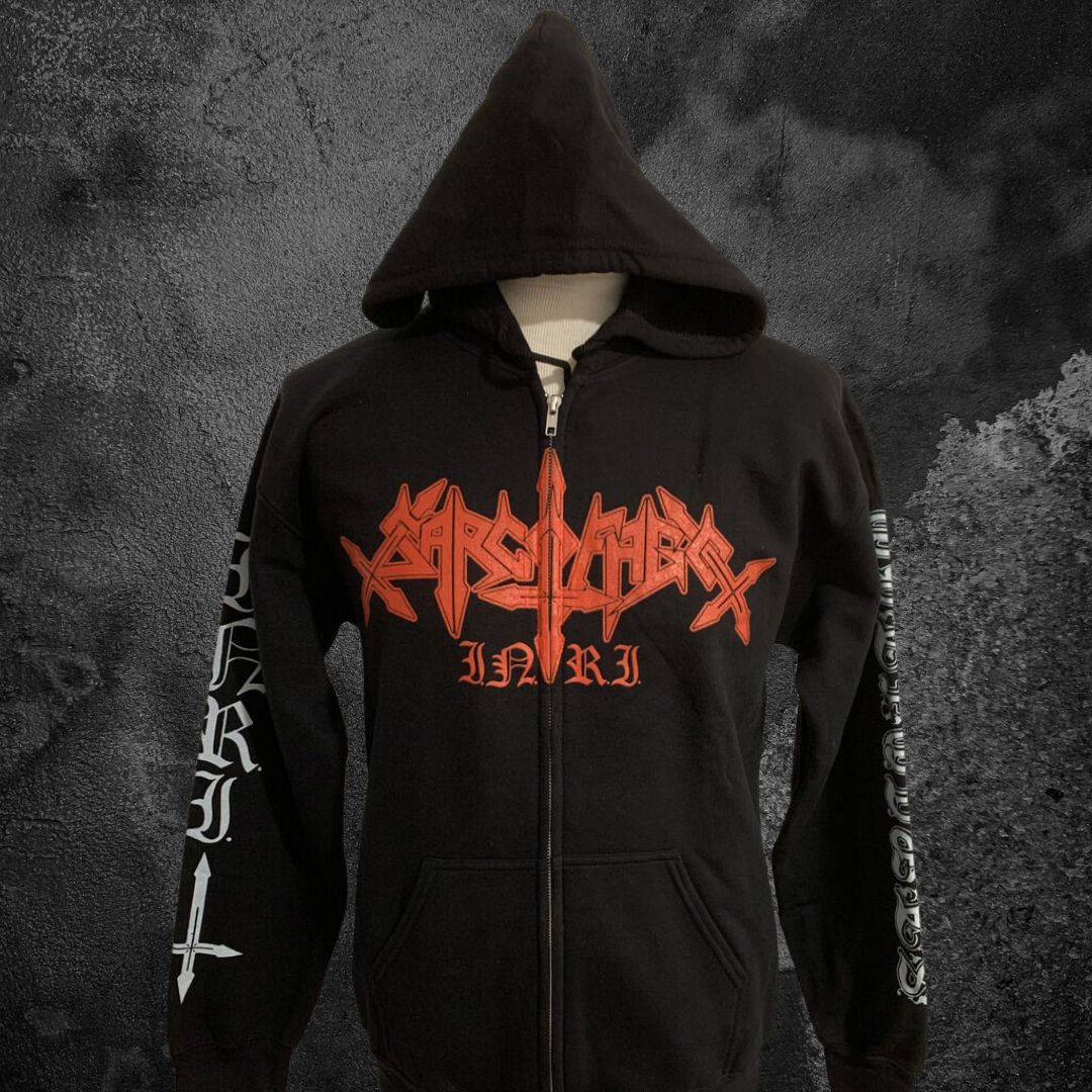 SARCOFAGO "I.N.R.I COVER" HOODIE