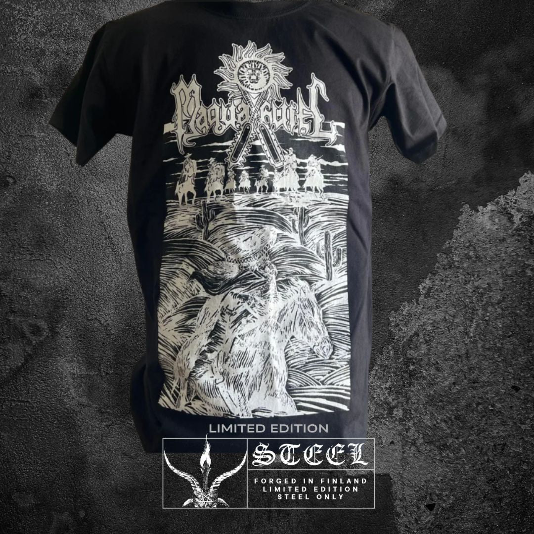 MAQUAHUITL "CON SU PISTOLA EN LA MANO" BLACK T-SHIRT