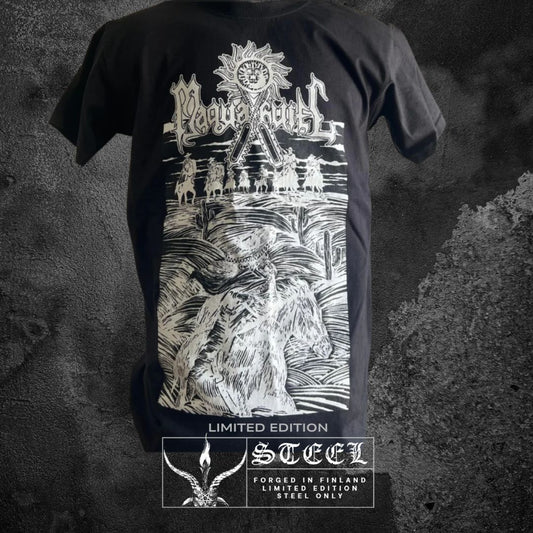 MAQUAHUITL "CON SU PISTOLA EN LA MANO" BLACK T-SHIRT