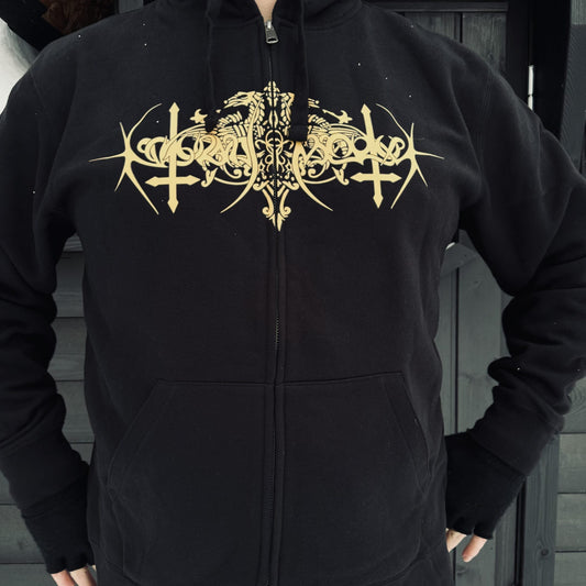 NOKTURNAL MORTUM "POWER AND AUTHORITY" ZIPPED HOODIE
