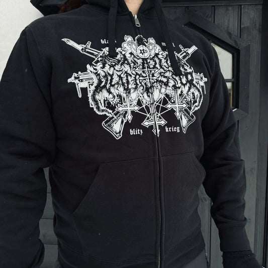 SATANIC WARMASTER THE SECRET OF STEEL ZIPPED HOODIE