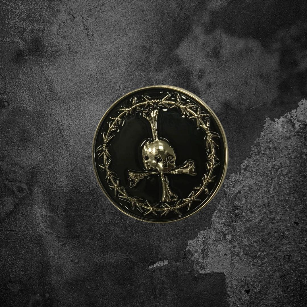 REVENGE "TRIUMPH.GENOCIDE.ANTICHRIST" METAL PIN
