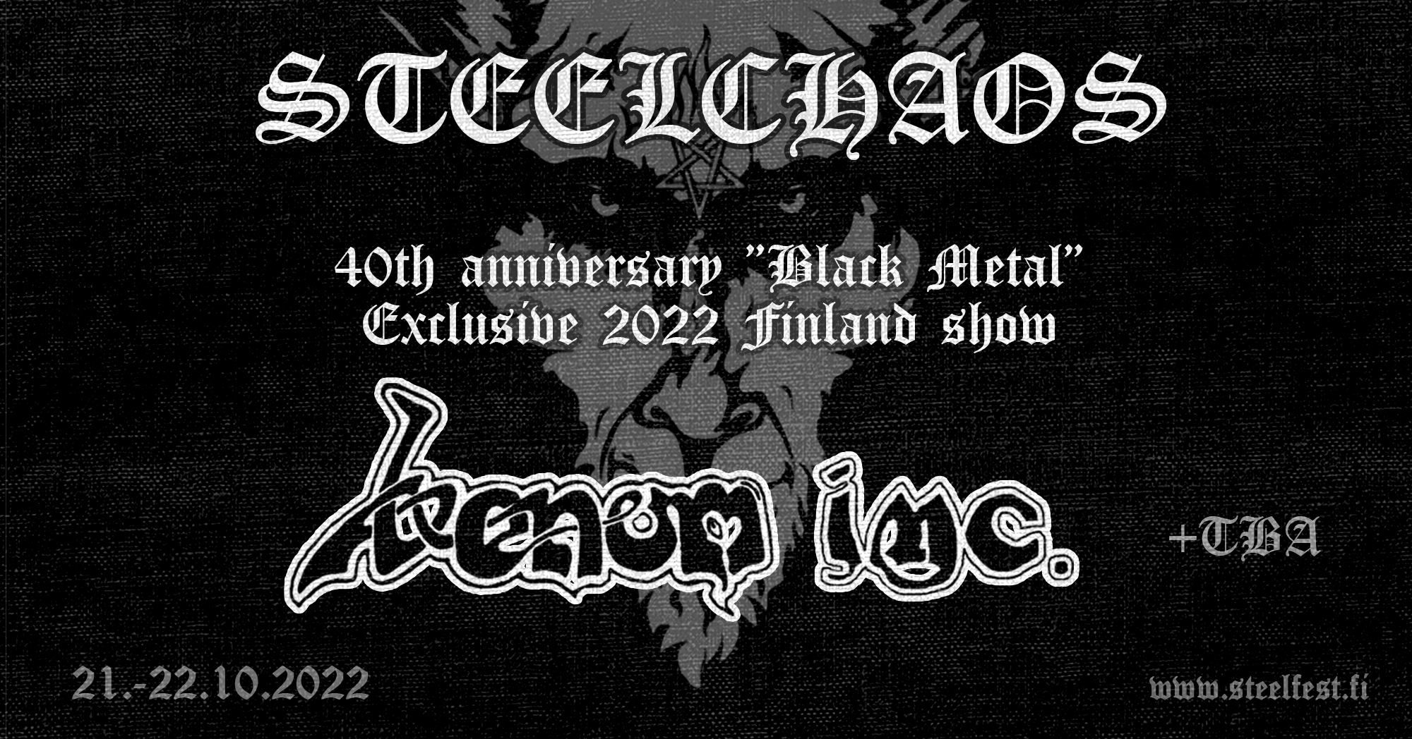 Featured image for “Venom Inc will perform  EXCLUSIVE “Black Metal”-40th anniversary  gig in SteelChaaos 2022”