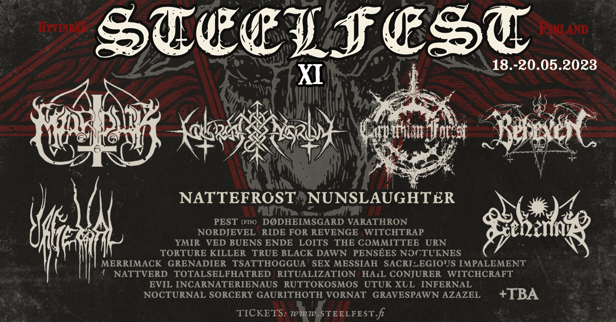 Featured image for “NOKTURNAL MORTUM + 6 More artist confirmed for STEELFEST 2023”