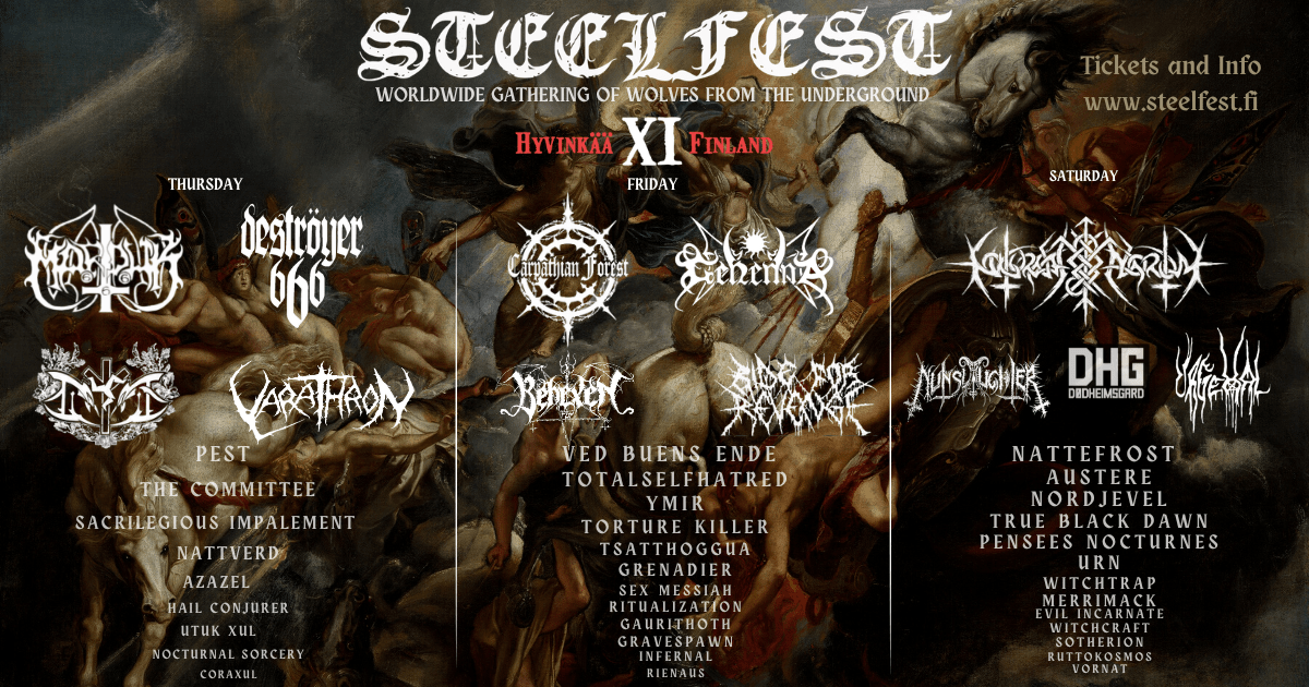 Featured image for “Steelfest XI day schedule revealed!”